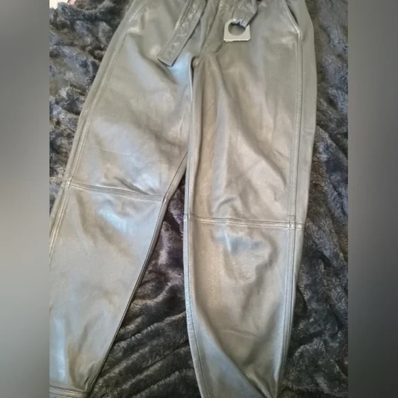 Brand Jonah High Rise Leather Pants Size 27 - Picture 7 of 11